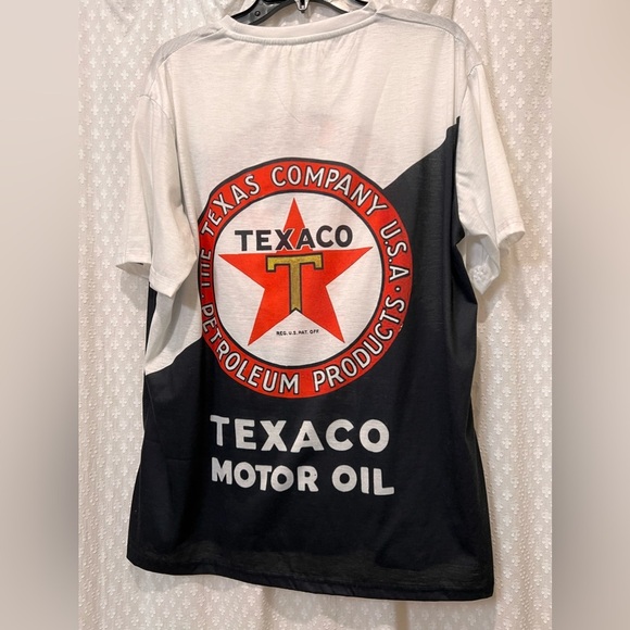 Vintage Retro Style Texaco Motor Oil‎ Logo Graphic Tee 2X - Picture 3 of 4